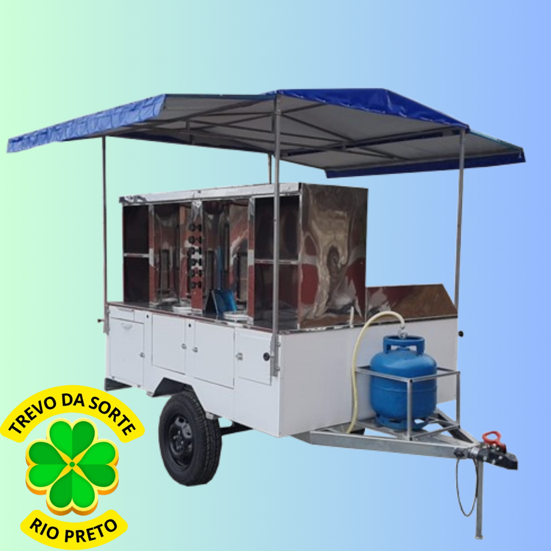  REBOQUE PARA A VENDA DE CHURRASCO GREGO E HOT DOGS  OU R$ 15.000 NO PIX!!!